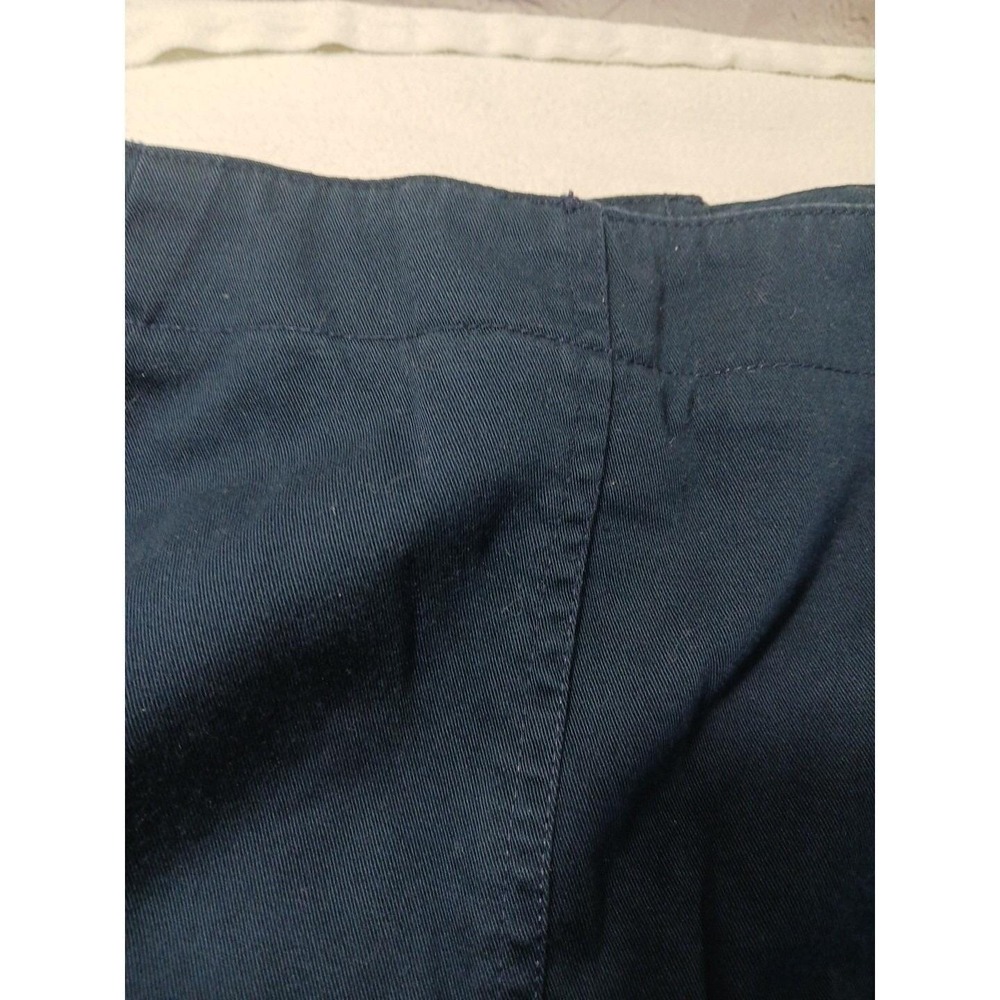 Liz Golf Liz Claiborne Button Cotton Twill A-Line Skirt Womens 8 Tie Waist Vtg - Picture 7 of 9